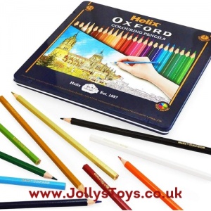 Oxford Colouring Pencils in a Tin, 24s